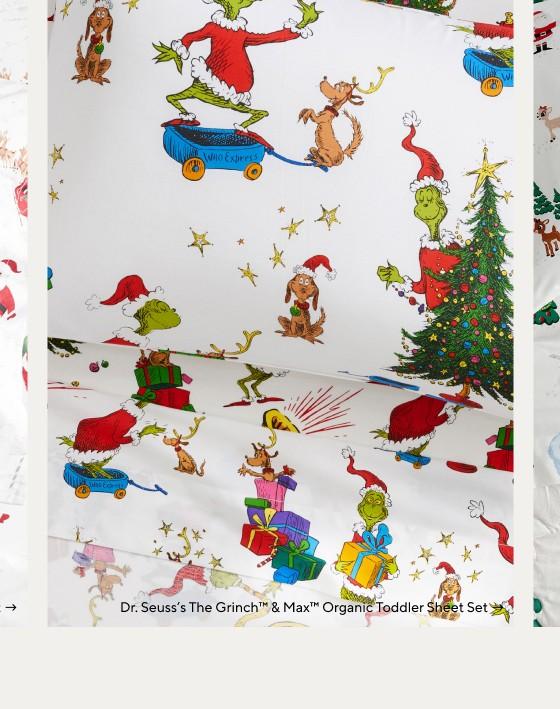 Dr. Seuss’s The Grinch™ & Max™ Organic Toddler Sheet Set & Pillowcase